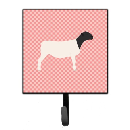 Carolines Treasures Dorper Sheep Pink Check Leash or Key Holder BB7978SH4